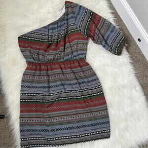 Needle & Thread Bohemian One-Shoulder Dress Large
